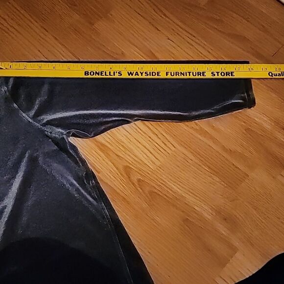 Prismsport cowlneck pullover velour sweater grey/black size large - Picture 12 of 12